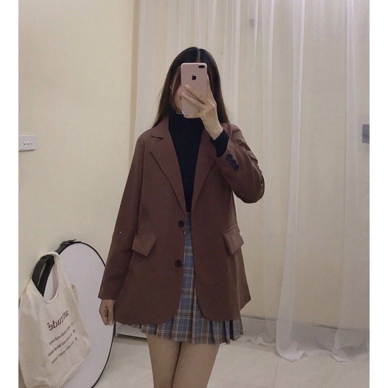 Blazer nữ, áo blazer ulzzang 2 lớp 💎 Áo khoác nữ, áo vest nữ 💎 Áo blazer nữ 2 lớp, áo blazer nữ Hàn Quốc - ZaZi BZ02 | BigBuy360 - bigbuy360.vn