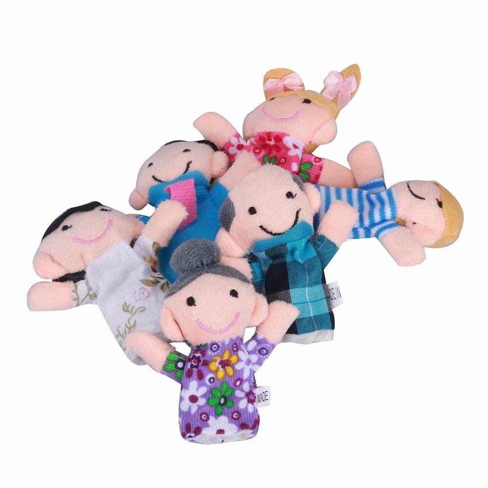 LILYES Set 6 Rối Bông Đeo Ngón Tay Dễ Thương
