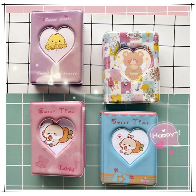 Album Ảnh 3 Inch 40 Ngăn Đựng Thẻ Phong Cách Hàn Quốc