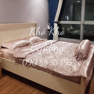 Chăn ga phi lụa cao cấp Khò Khò Bedding.