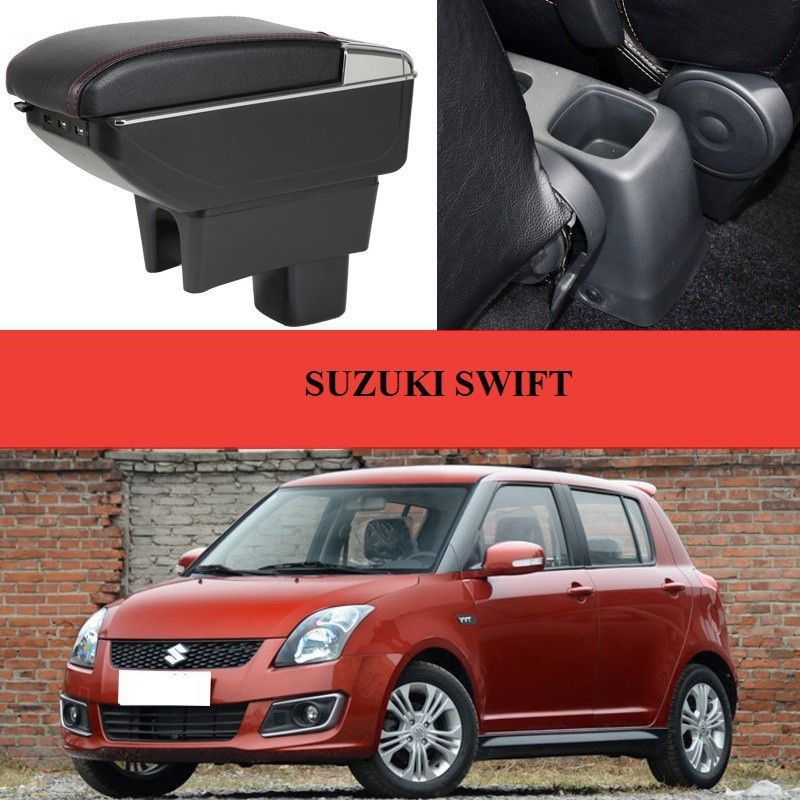Hộp tỳ ô tô hàng cao cấp xe Suzuki Swift tích hợp 7 cổng USB