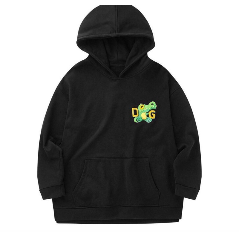 Áo Khoác Nỉ Không Dây Kéo Unisex, Áo Khoát Thun In Hình Cá Sấu Cute Phô Mai Que Cho Nam-Nữ