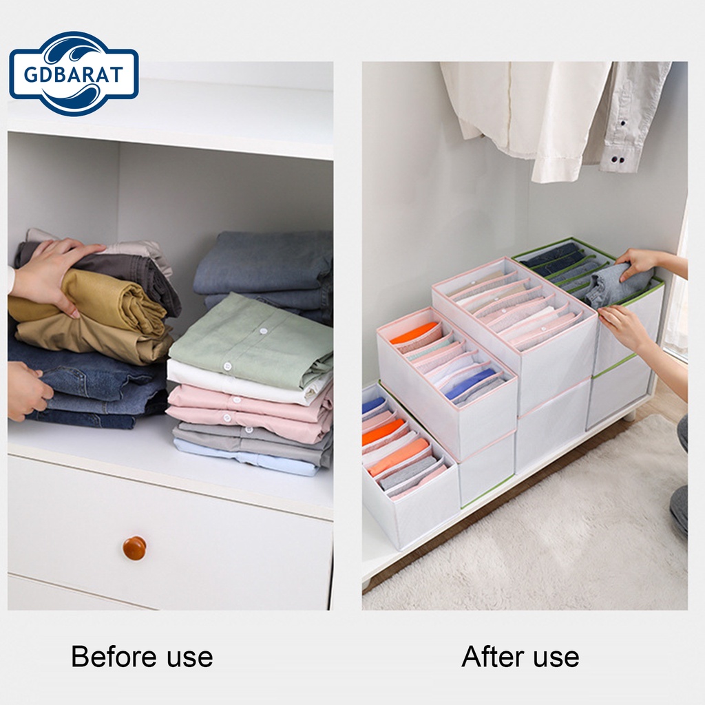 Hộp Đựng Quần Áo Chia Ngăn Tiết Kiệm Không Gian Tiện Dụng