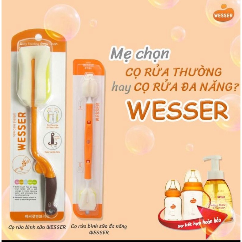 Cọ rửa bình sữa đa năng Wesser
