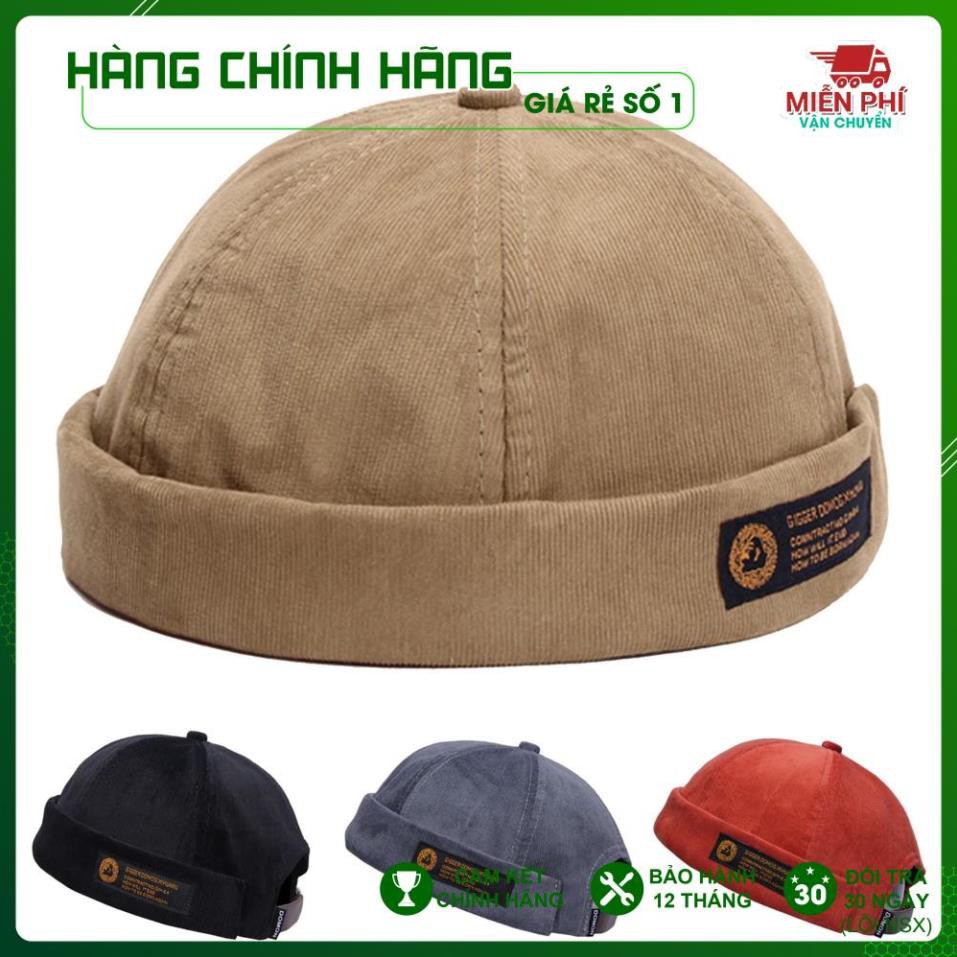 Nón tròn miki hat cao cấp DOMOG MU12, mũ tròn vành thời trang nam nữ, mũ dưa hấu cute