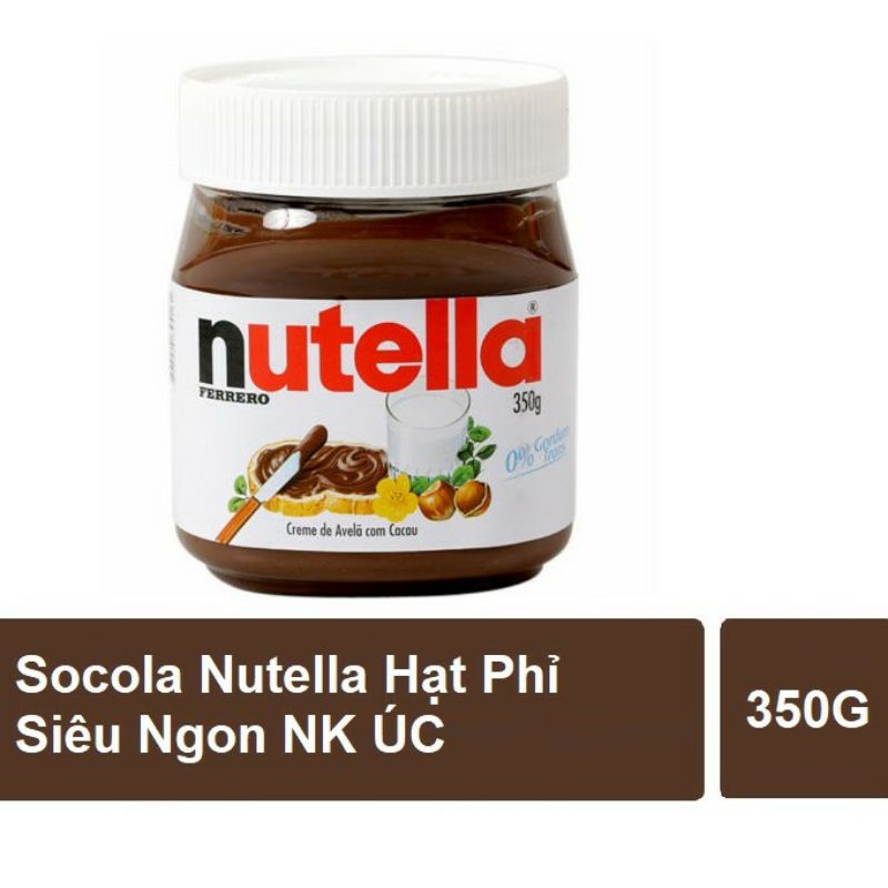 Bơ hạt phỉ phết Cacao Nutella 350g