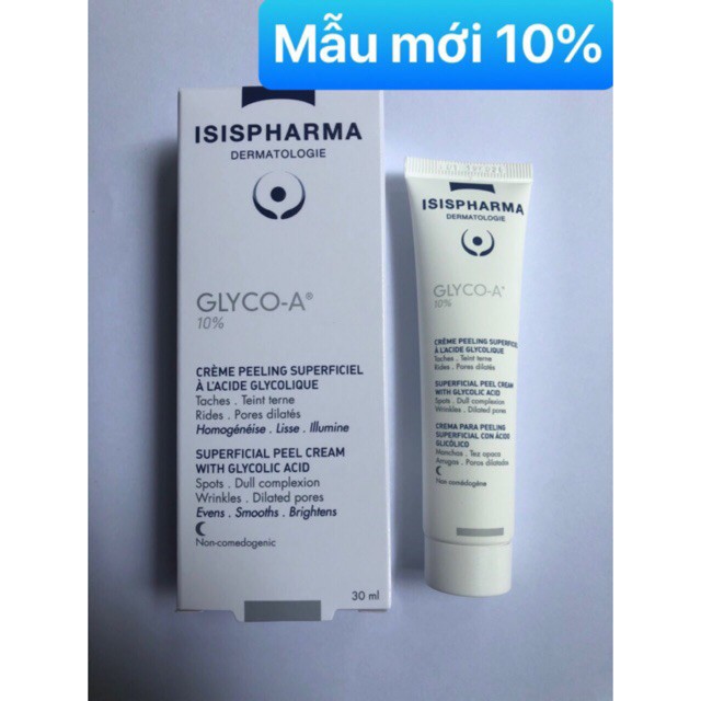 Kem tẩy tế bào chết giúp trẻ hóa da hổ trợ điều trị mụn, nám ISIS Pharma Glyco - A Cosmetic Peeling Cream 10% 30ml