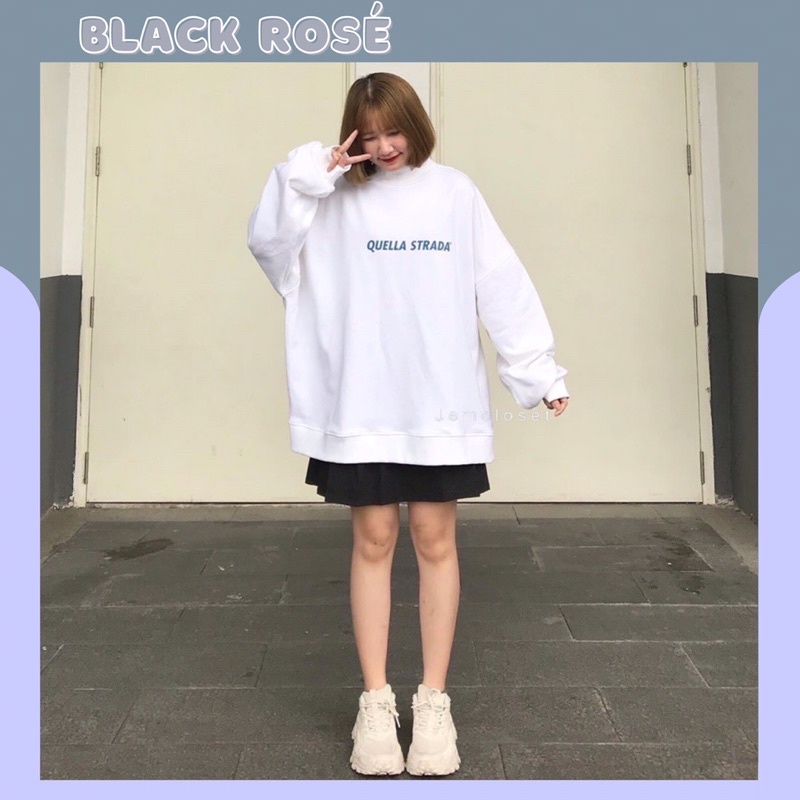 Áo Sweater Thu Đông nữ Nam Chất Nỉ Da Cá Dài Tay Unisex