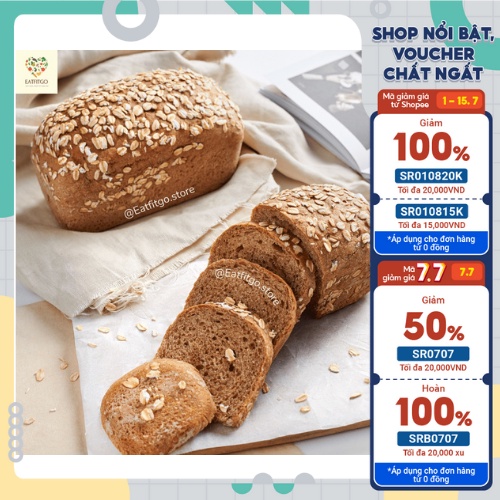 Bánh mì nguyên cám - 300gr & 500gr (Lướt sang phải để đọc thông tin và lưu ý trước khi mua hàng)