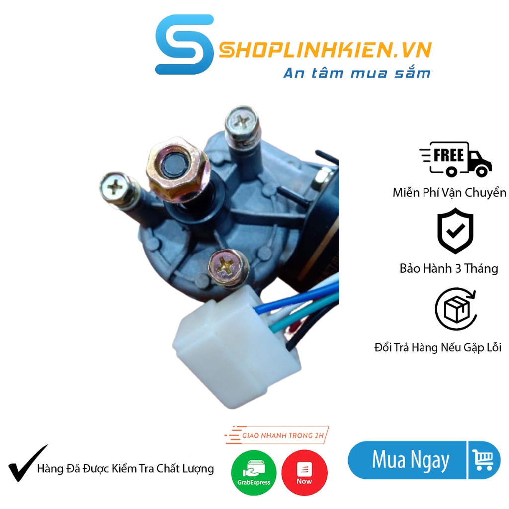 Động Cơ Quay Vịt  Gà Rèm Cửa 12V 50W  Gạt Mưa 12V50W motor giảm tốc 12V 40 vòng phút -Shoplinhkienm2m