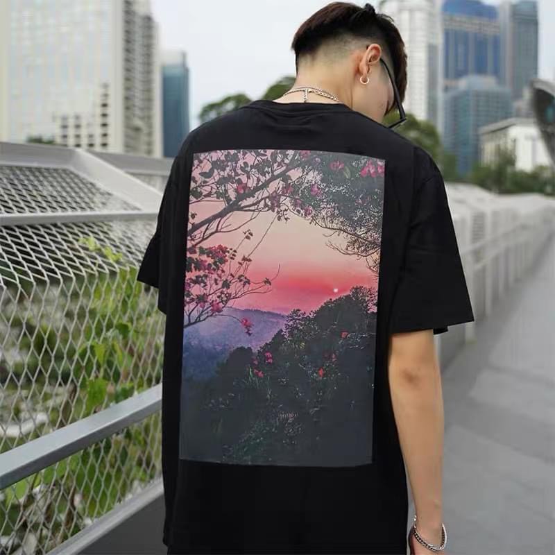 Áo thun tay lỡ FOG Essentials Sunset cao cấp, áo phông T shirt cotton nam nữ unisex, MSW Town