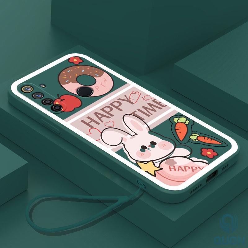 Ốp Điện Thoại TPU Mềm Hình Thỏ/Bánh Donut Cho Realme 5 6 7 pro 5i 6i 7i C17