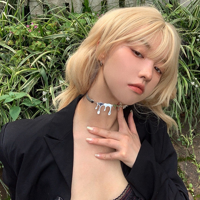 ☼Dây Chuyền Mặt Hình Giọt Nước Phong Cách Hip-Hop Thời Trang Mới 2021 Cho Nữ