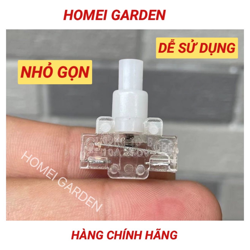 Công tắc vỏ trong suốt loại đẩy tự khóa 250V10A - G0012
