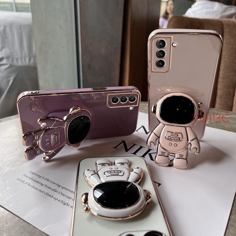 Ốp điện thoại samsung S10 Ốp Điện Thoại In Hình Phi Hành Gia Có Giá Đỡ Cho Samsung S10 plus S10 s20 Ultra s20 plus s20 fe S22 Ultra S21 Ultra YHY
