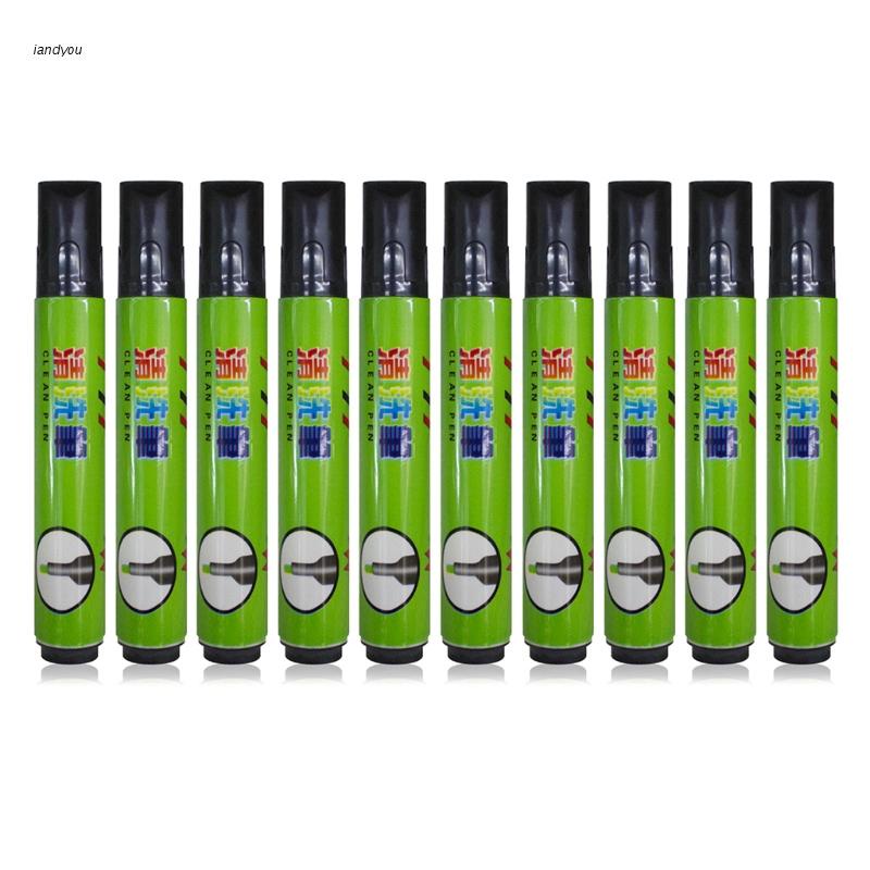 ✿ Bộ 10 Dụng Cụ Vệ Sinh Bút Vẽ Làm Đồ Da Thủ Công Đường Màu Bạc Dung Tích Lớn