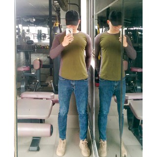 Áo thun nam body dài tay