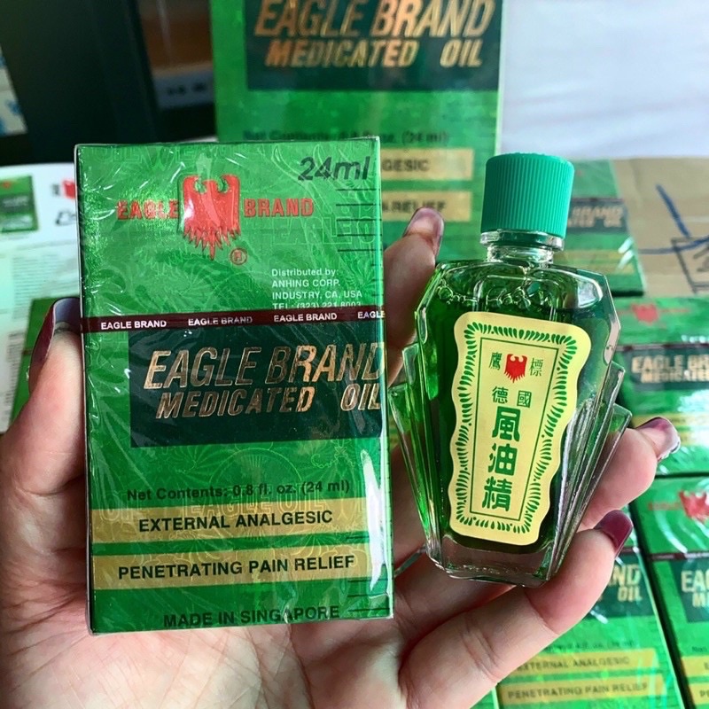 Dầu gió xanh 2 nắp Singapore