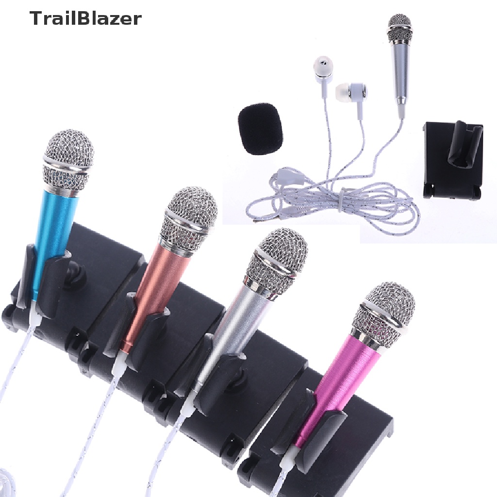 Micro mini có giá đỡ và tai nghe giắc 3.5mm tiện dụng cho studio karaoke