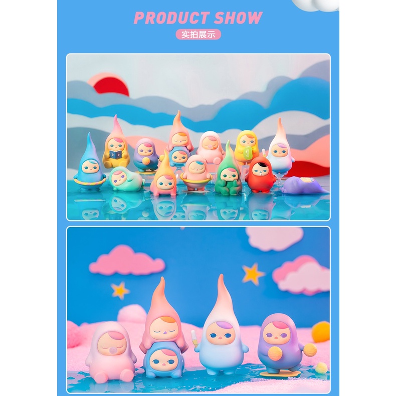 Pop mart popmart Nghệ Thuật Kẹp Hạt Thư Giãn Loạt Đậu