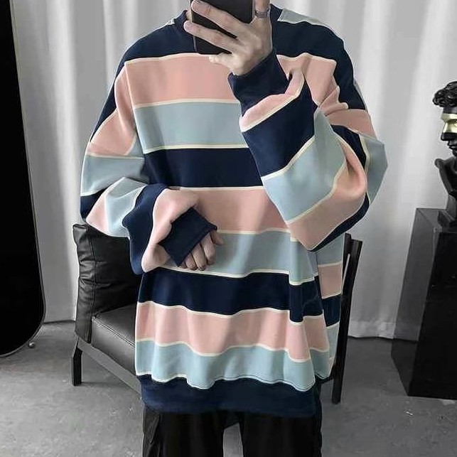 Áo nỉ cổ tròn tay dài phong cách thời trang hàn quốc dành cho nam giới | BigBuy360 - bigbuy360.vn