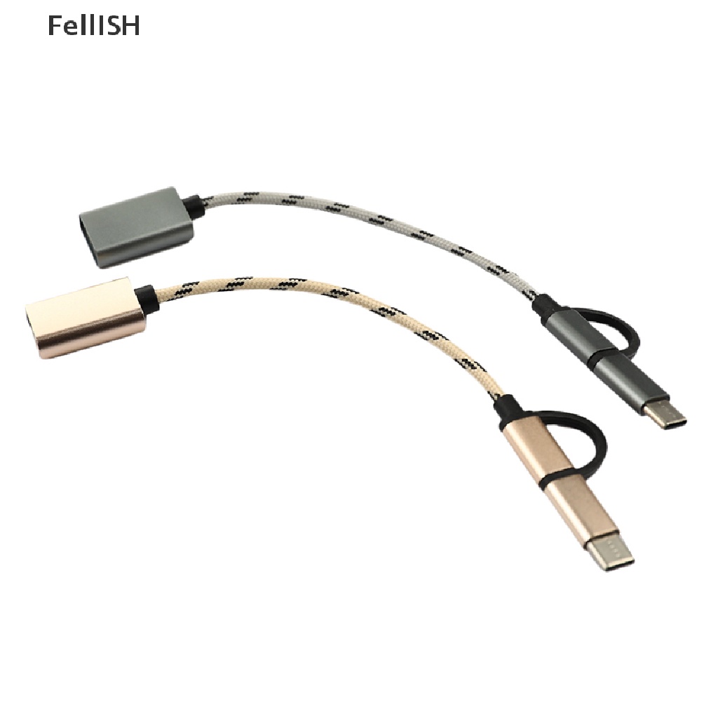 Cáp Chuyển Đổi 2 Trong 1 USB 3.0 OTG Type-C Micro USB Sang USB 439br