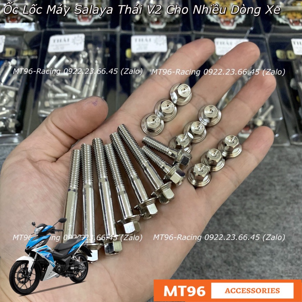 Ốc Lốc Máy Salaya V2 Thái Cho Winner V1, Winner X Chuẩn Inox304 Siêu Bóng Nét