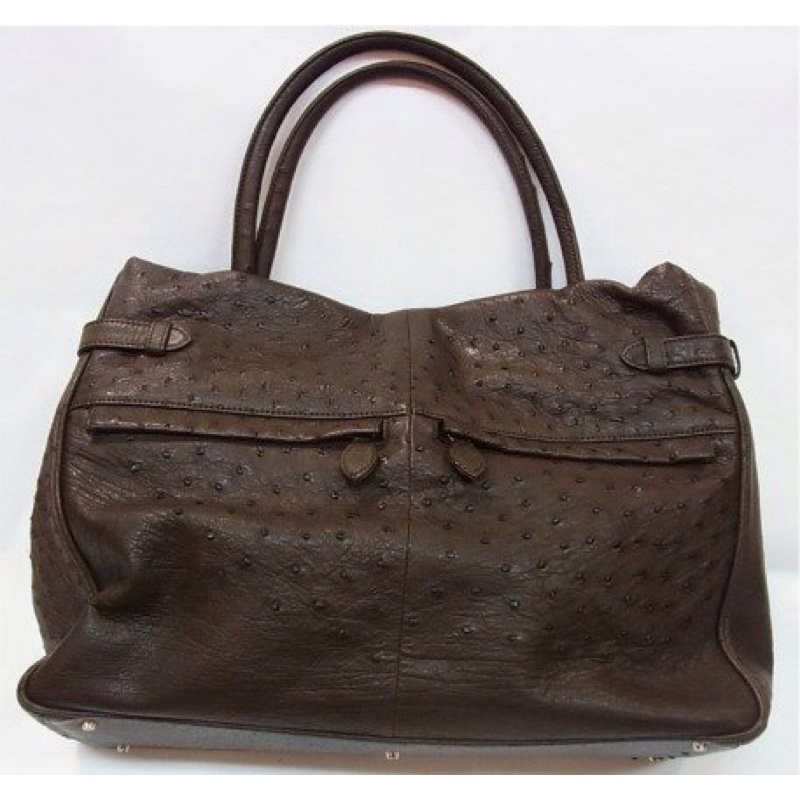 Túi da đà điểu thật Size 40cm