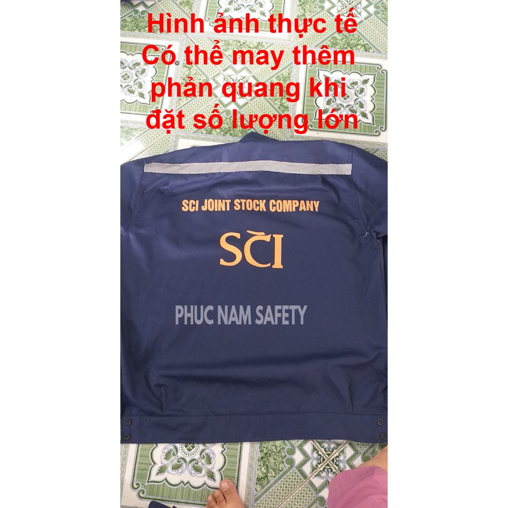 Bộ quần áo bảo hộ lao động PN08 Màu xanh tím than, Bảo hộ lao động chất lượng,  BHLĐ Phúc Nam