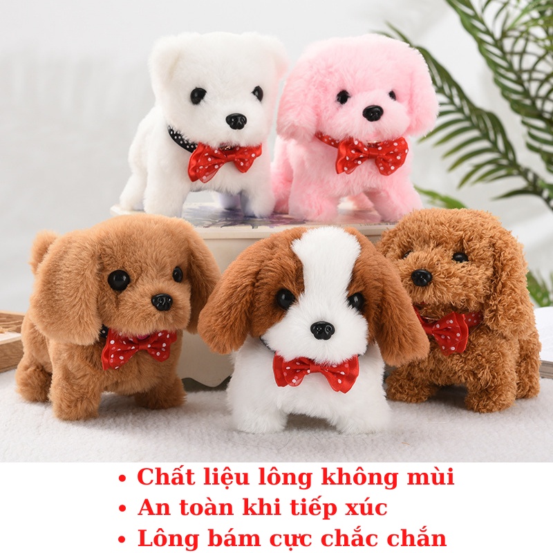 Đồ Chơi Chó Cún Con Biết Sủa Quẫy Đuôi Phát Nhạc Thông Minh Tự Động Đa Năng Cho Bé Hamiha-ĐC33