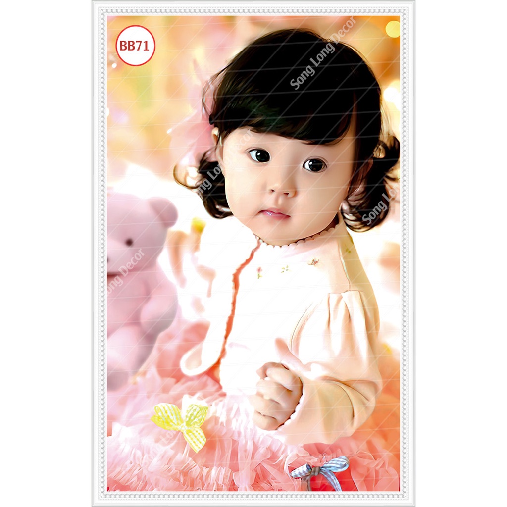 Tranh Dán Tường 3D Em Bé Baby Nhiều Mẫu Đẹp - Có In Theo Yêu Cầu- Trang trí phòng ngủ -4