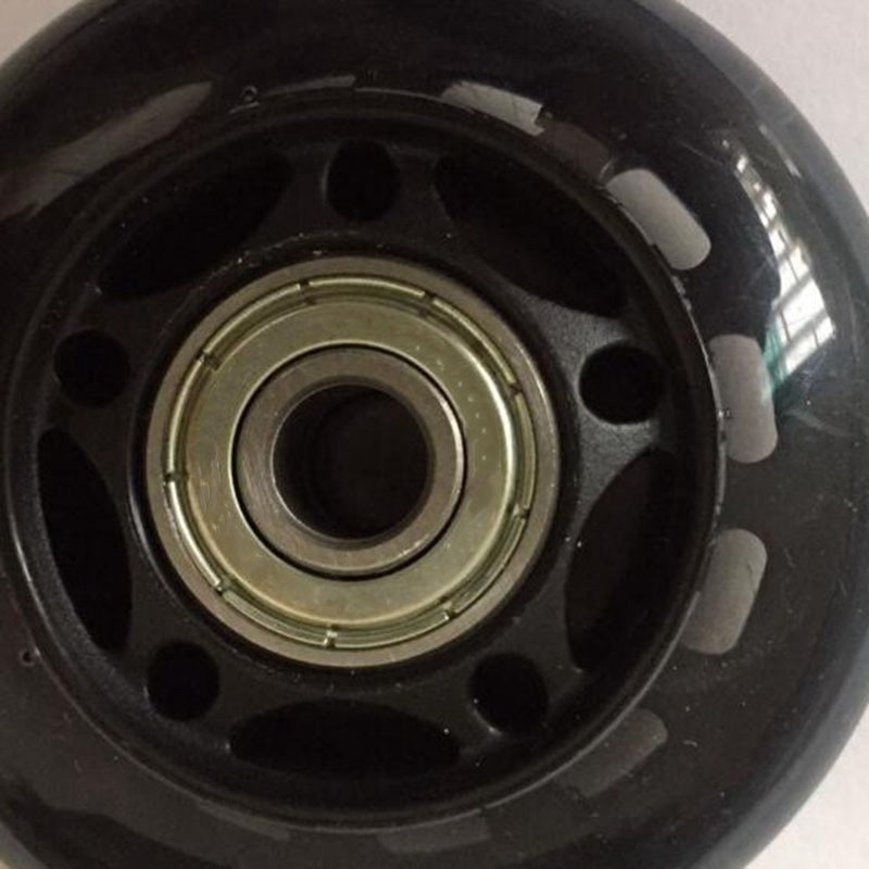 Bộ 4 bánh xe cao su chống trượt màu đen cho giày trượt patin