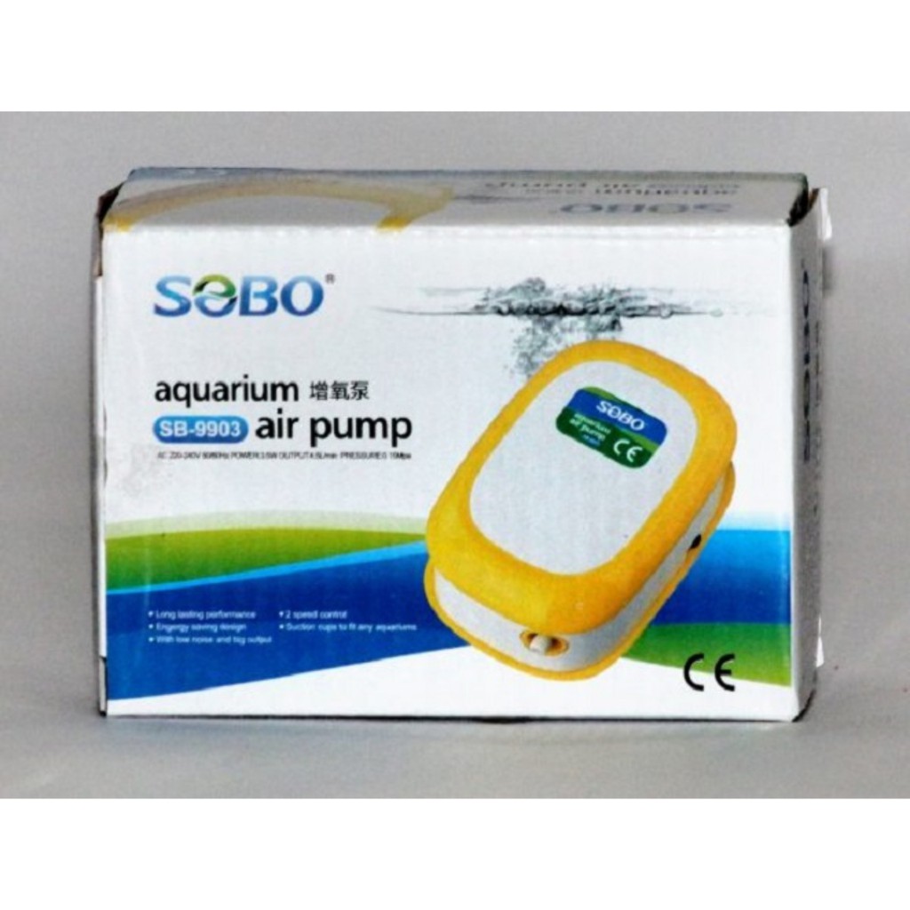 HÀNG MÁY Sủi KHÍ OXY Sobo SB-9903 loại sục khí 1 vòi( Tặng kèm dây oxi và viên sủi oxi)