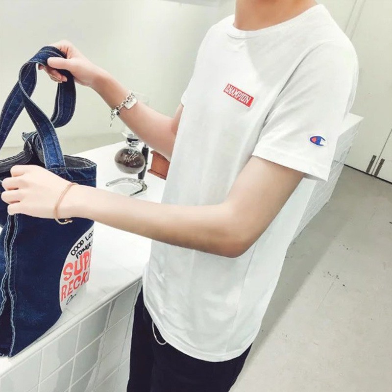 Áo thun ngắn tay thêu chữ cho nam | BigBuy360 - bigbuy360.vn