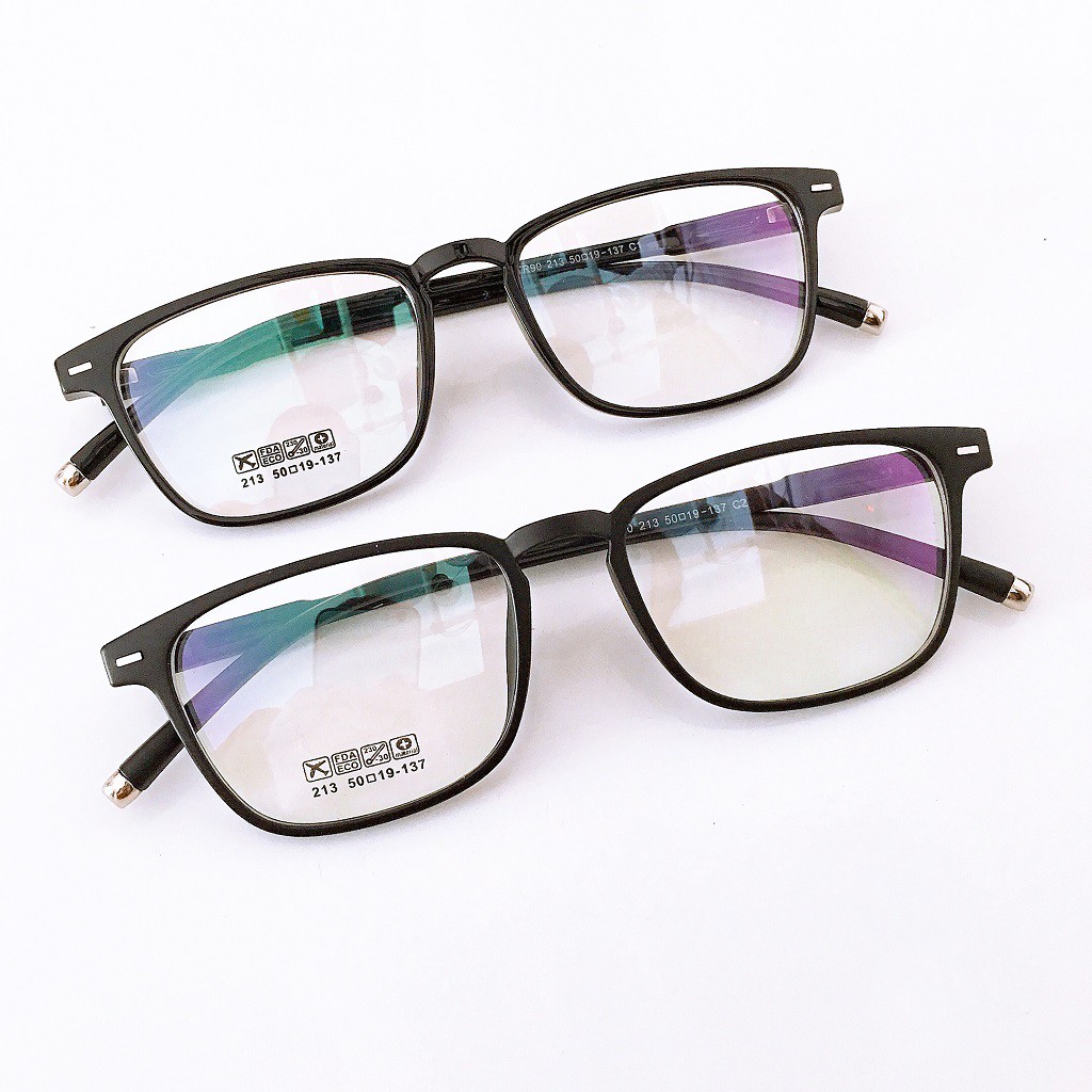 [Mã SKAMCLU7 giảm 10% cho đơn từ 0Đ] Gọng kính cận vuông nhựa dẻo 213 Anh Shop + nhận cắt tròng cận viễn loạn | BigBuy360 - bigbuy360.vn