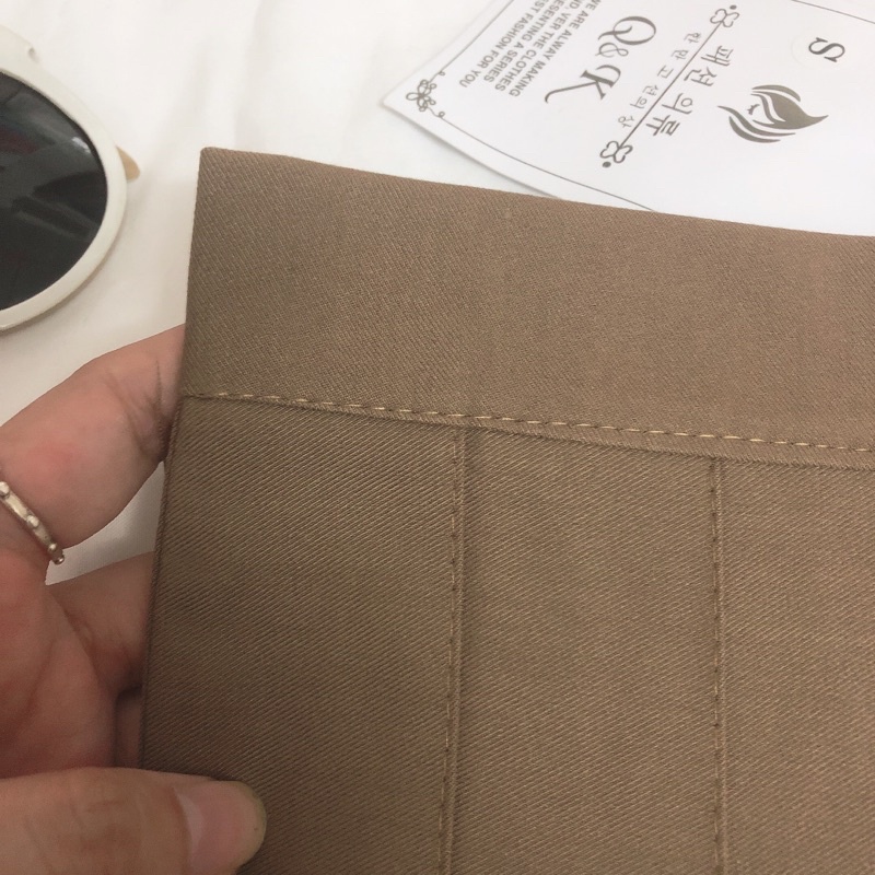 Chân váy tennis màu nâu hot trend- Chân váy xếp ly