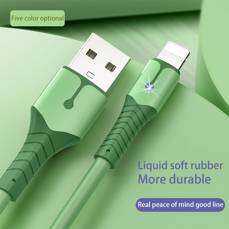 Cáp Sạc Nhanh 5A Có Đèn LED Cho iPhone 1413 12 mini pro Max XR 11 x