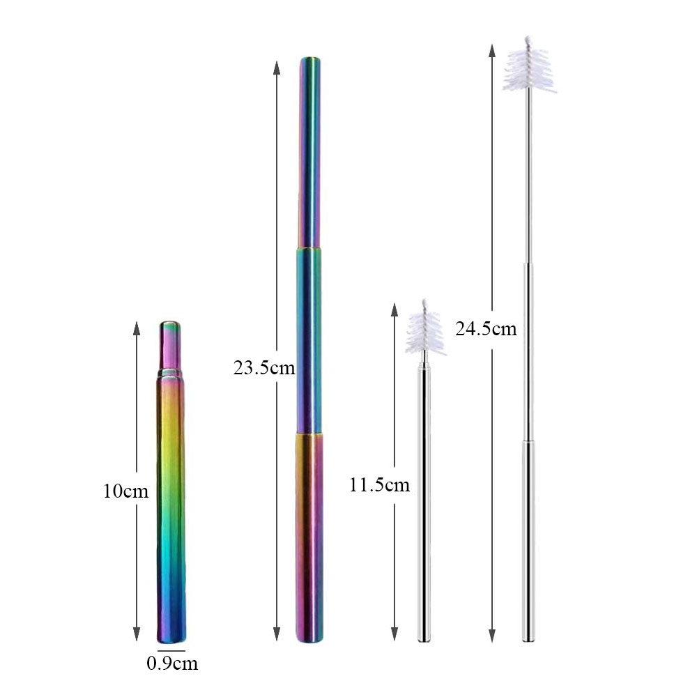 Ống Hút Có Thể Thu Gọn Tiện Dụng Cho Nhà Bếp / Quán Bar