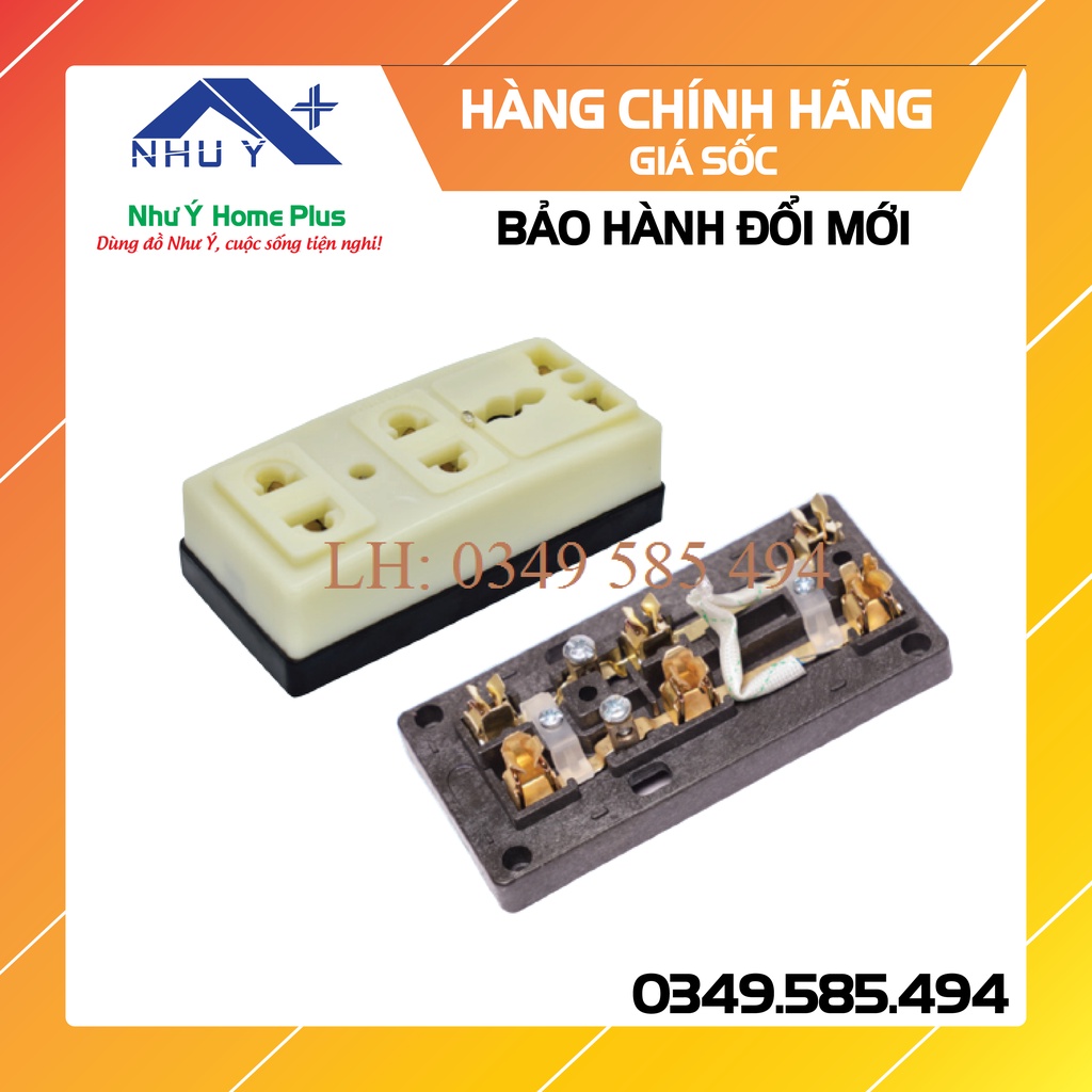 Ổ cắm 3 ngả đa năng Hinoki Loại Tốt - [CHÍNH HÃNG]