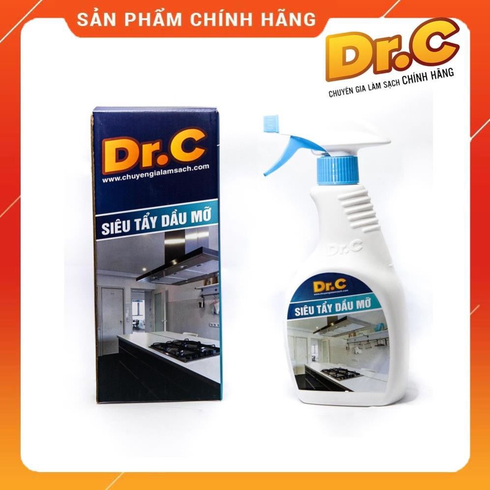 [TẨY SIÊU SẠCH] Combo Dr.C CHÍNH HÃNG siêu tiết kiệm ( Siêu tẩy dầu mỡ Dr. C +  Tẩy cặn Canxi, vòi sen, vách kính)