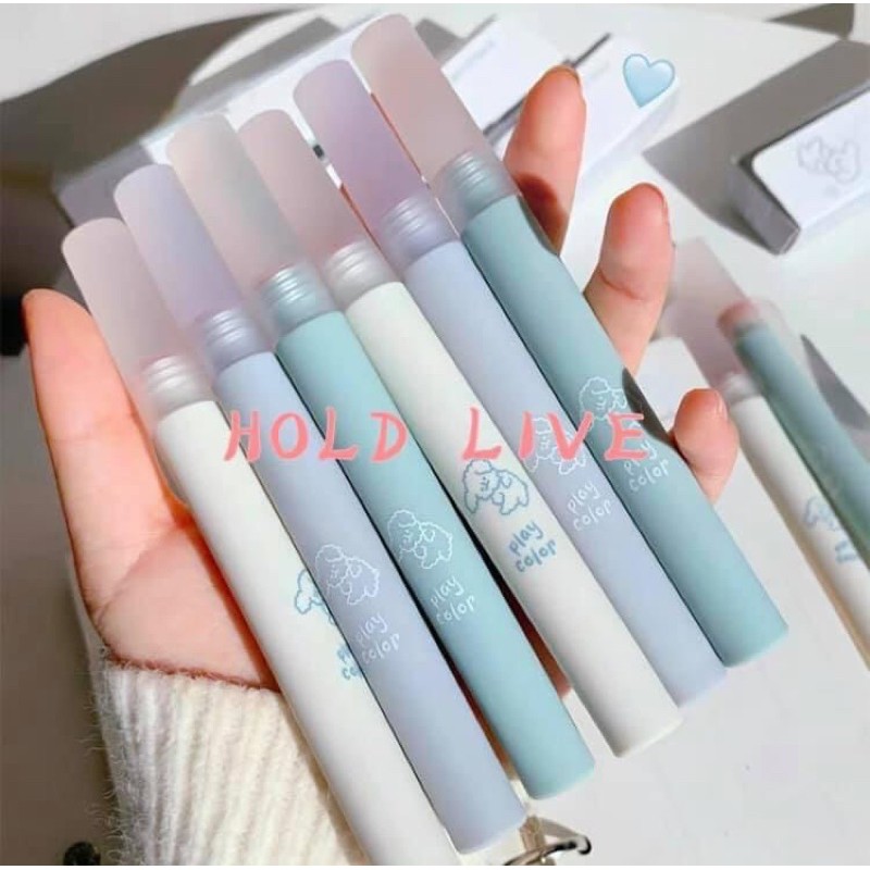 [FREE SHIP] Son kem lỳ Hold Live Cún Pastel Blue