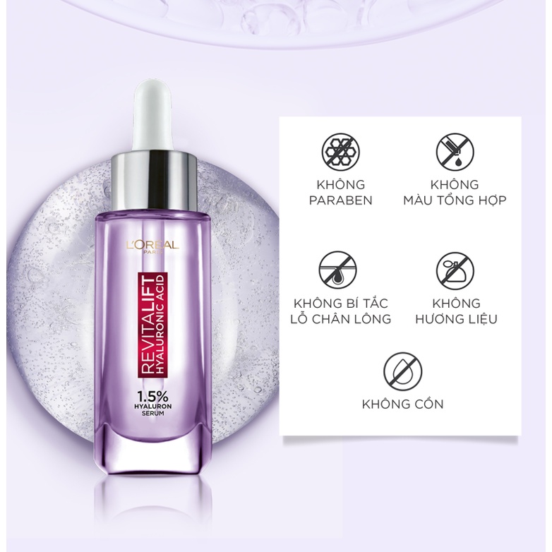 Bộ serum 30ml & 7.5ml & kem dưỡng 15ml Revitalift Pure Hyaluronic Acid 1.5% L'Oreal Paris | WebRaoVat - webraovat.net.vn