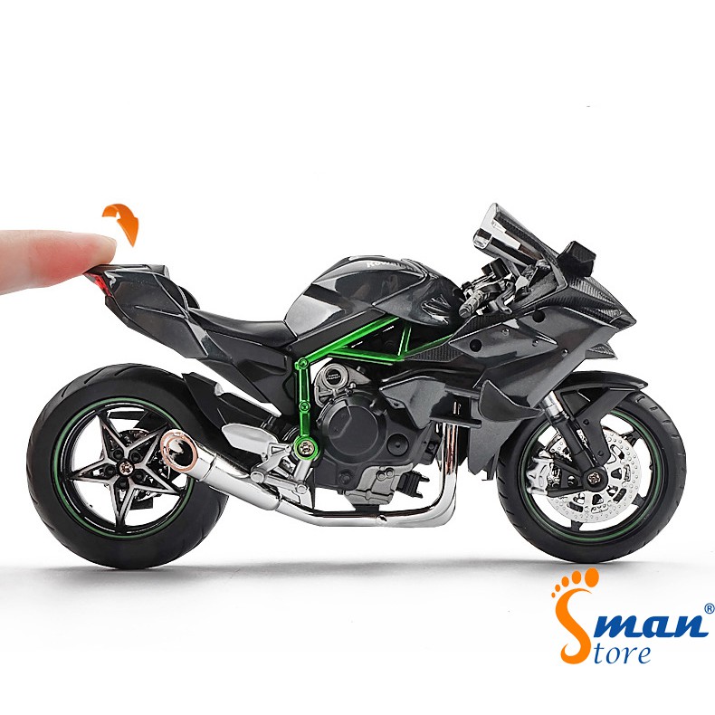 Xe mô hình moto  Kawasaki H2R -  tỷ lệ 1:12