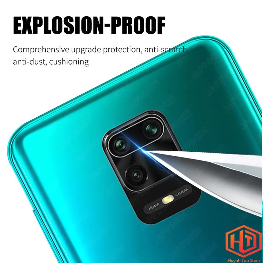 Kính cường lực Camera Xiaomi Redmi Note 9s, Note 9 Pro , Note 9 Pro Max trong suốt vát 2,5D