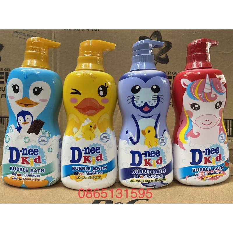 SỮA TẮM GỘI DNEE KID THÁI LAN HÌNH THÚ 400ML có 4 mầu như hình