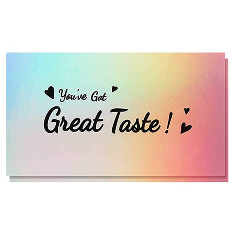 love* 50pcs Heart Great Taste Thank You Card Thanks Greeting Card Appreciation Cardstock for Sellers Shop