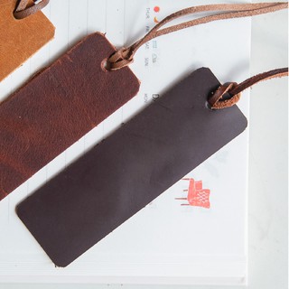 Bookmark Thẻ đánh dấu trang sách Da bò tự nhiên Square-basic