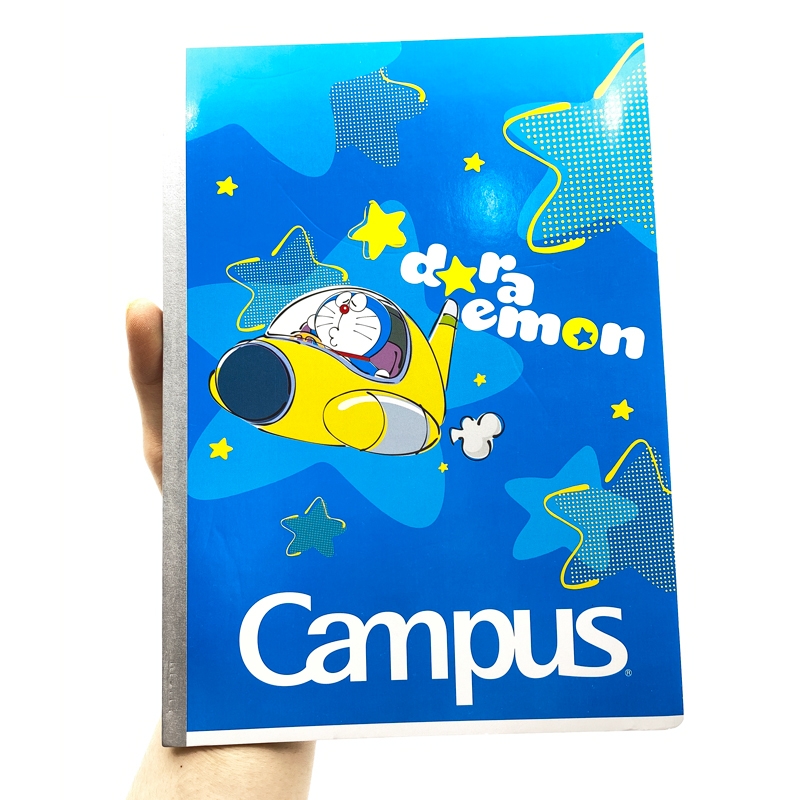 Bộ 10  Vở 48 Trang Campus Doremon - 4 Ô Ly - NB-BDFU48 - Mẫu 1 - Xanh Dương - KOKUYO