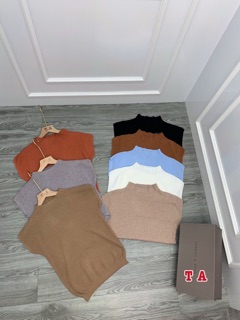 Áo dệt kim cộc tay cánh dơi cổ 3 phân hàng loại 1