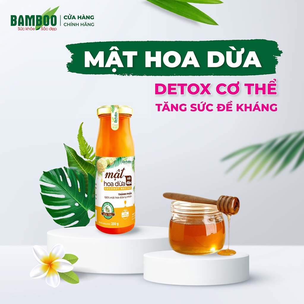 Combo 2 Mật hoa dừa BAMBOO nguyên chất, 100% từ thiên nhiên 250g/hủ